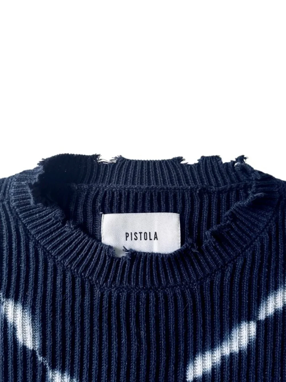 Pistola Eva Distressed Crewneck Sweater